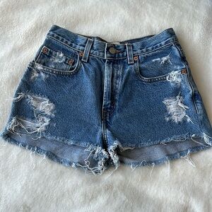 Levi’s Vintage distressed shorts